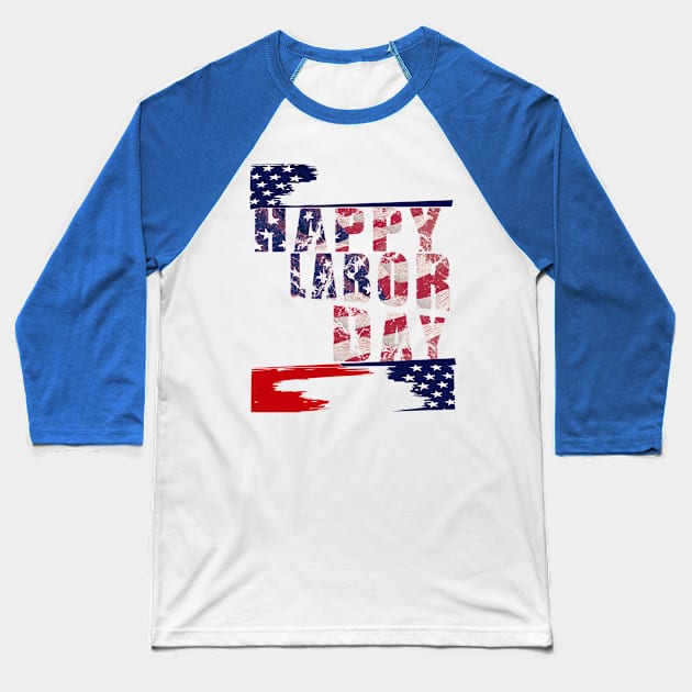 labor day Baseball T-Shirt by siano